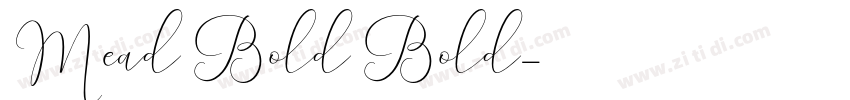 Mead Bold Bold字体转换
